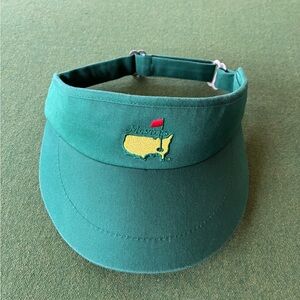 Vintage Masters Golf Adjustable Green Visor Hat by American Needle Cotton Rare